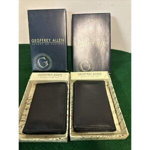 Geoffrey Allen Genuine Leather Dark Brown Business Credit Card Case Wallets (2)